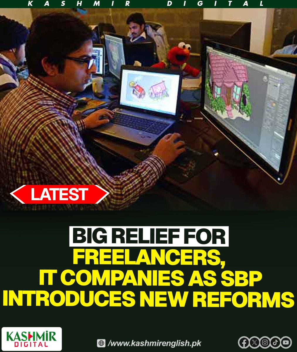 KashmirDigital1's tweet image. Big relief for freelancers, IT companies as SBP introduces new reforms

Read more: kashmirenglish.pk/big-relief-for…

#SBP #AzadKashmir #freelancers