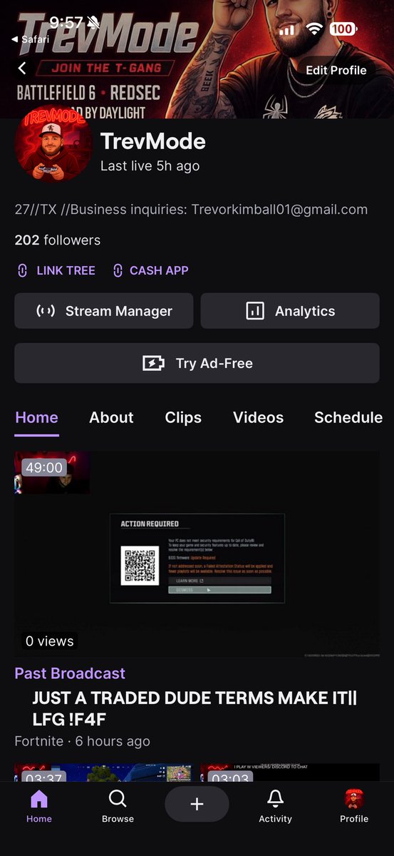 Trevvv21's tweet image. BLOWING WIGS BACK💪🏼😈
LIVE ALL DAY! 
TikTok: tiktok.com/@trevmode?_r=1…

#supportsmallstreamers #tiktok #twitch #fyp #fortnite #Trending #twitchaffiliate #followme #streaming #supportsmallstreams