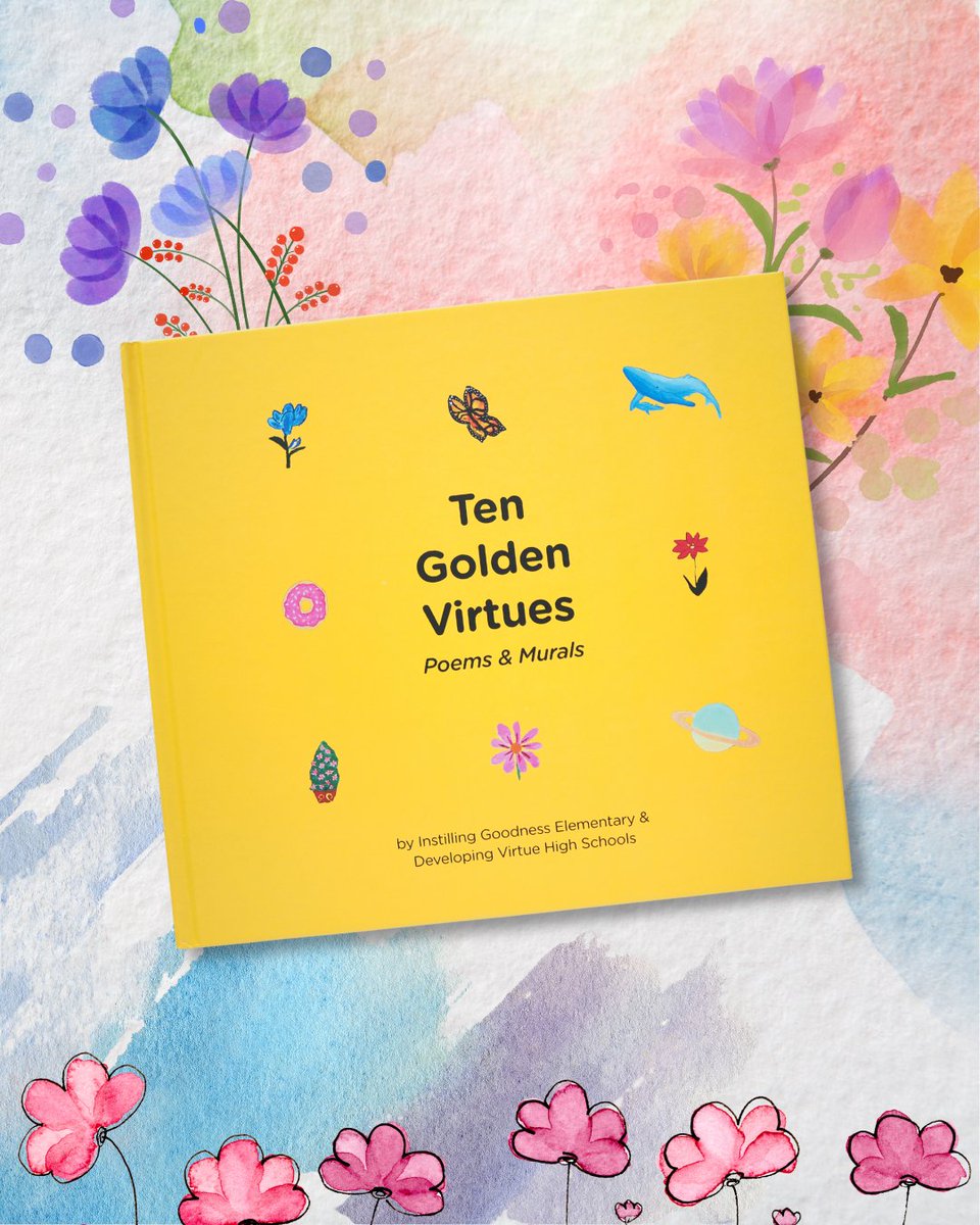 buddhismforkids's tweet photo. Ten Golden Virtues: Poems &amp; Murals is a guidebook created entirely by students. Let these young voices invigorate your own spiritual journey by showing that sometimes, the most profound lessons are the simplest ones.

Learn from the wisdom of the young: https://t.co/FRHqL2Z0Fz https://t.co/r9Wp0fj7Mj