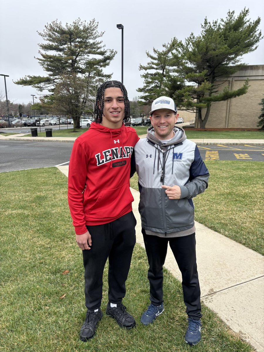 ElijRivera's tweet photo. Thank you Monmouth football and @Coach_KCal for a great opportunity last Friday. Seeing the guys practice was very humbling and thank you for showing what the team/school has to offer !! #RolllTribe #Lenapefootball
@Coach_Kreider @LenapePrideClub @LenapeFootball https://t.co/diIytAI6aa