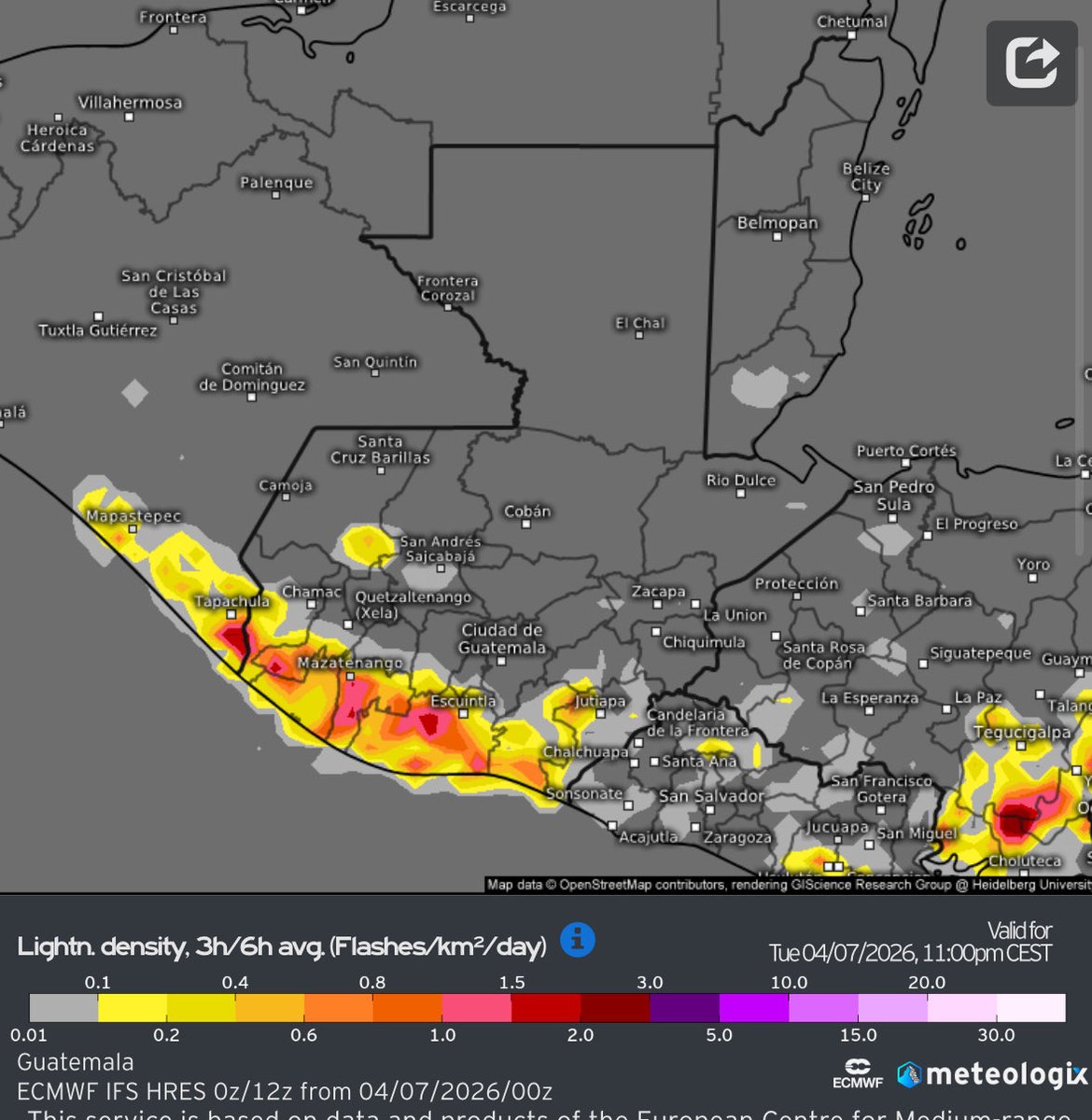 Clima Guatemala tweet media