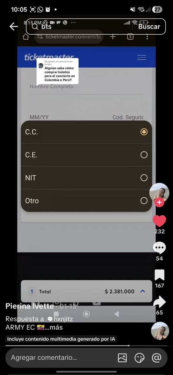 SilentDeranged's tweet photo. Ayudaaaa no me deja pasar  de estos pasos para pagar en la preventa BTS COLOMBIA 
#BTSCOLOMBIA  #PREVENTABTS #BTSLATAM #BTS_ARİRANG #btslatinoamerica https://t.co/arCl6Rle0j