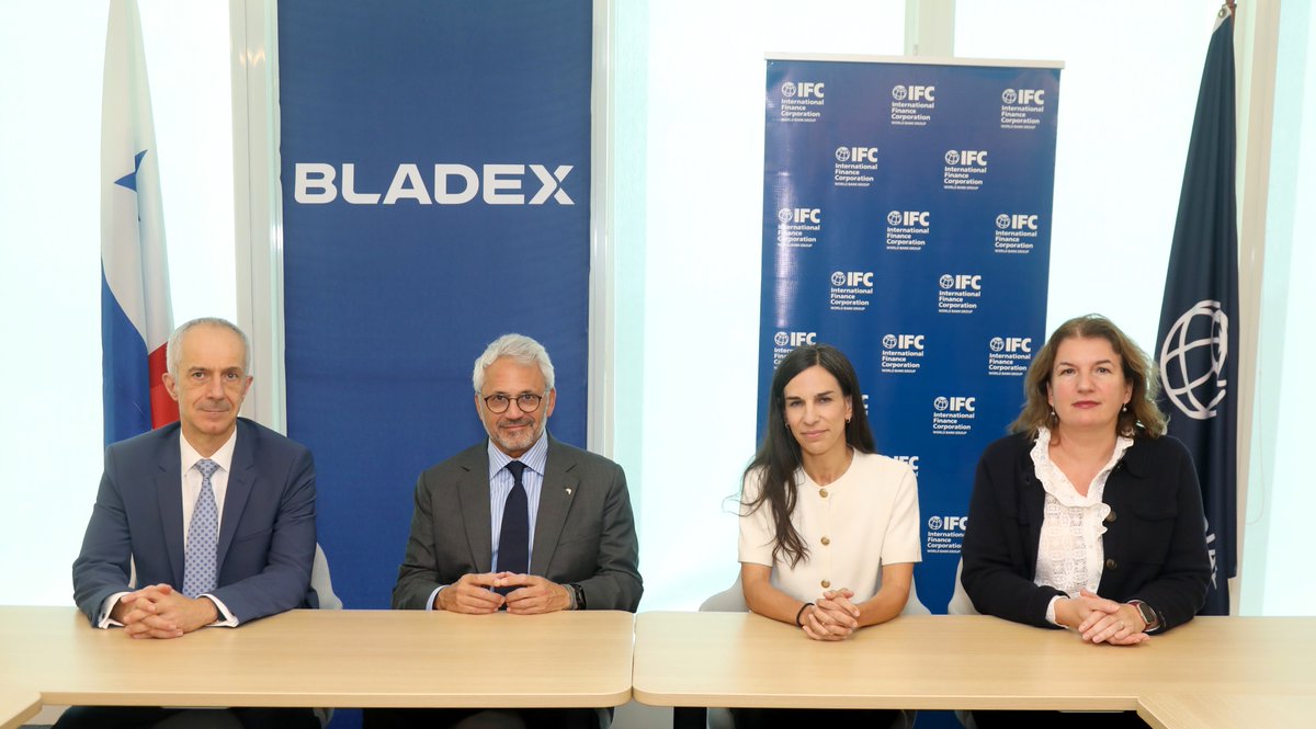 IFC_LAC's tweet photo. IFC y @BladexLatam se unen para impulsar el financiamiento del comercio en América Latina y el Caribe.
 
Este acuerdo contribuirá a dinamizar el crecimiento económico y crear empleo en la región.
 
Conoce más ➡️ https://t.co/EWpBmAsmN1

#IFCLAC https://t.co/LO1KOBUga8
