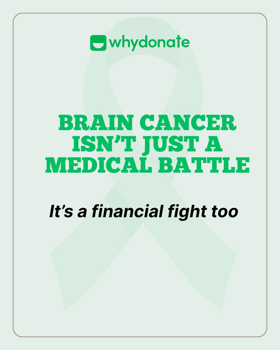whydonate's tweet image. When someone is diagnosed with brain cancer, the fight isn’t just medical—it’s financial too.Treatment costs can quickly become overwhelming.Learn about expenses, crowdfunding, support options, and fundraising ideas.
👉 whydonate.com/blog/brain-can…
#CancerAwareness #WHYDONATE
