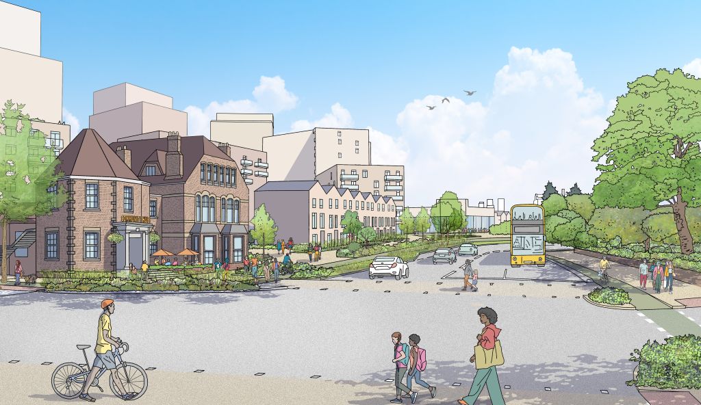 yimbyalliance's tweet image. 🚨Demolition begins at the former GMP headquarters in Old Trafford. 

Trafford Council and GMCA will transform the brownfield site into:
🏘️1,200 new homes
⚖️25 per cent affordable housing
🏨A 250-bed hotel
🤝Shops, cafes and workspace
🏞️A new linear park
🚴700+ cycle parking