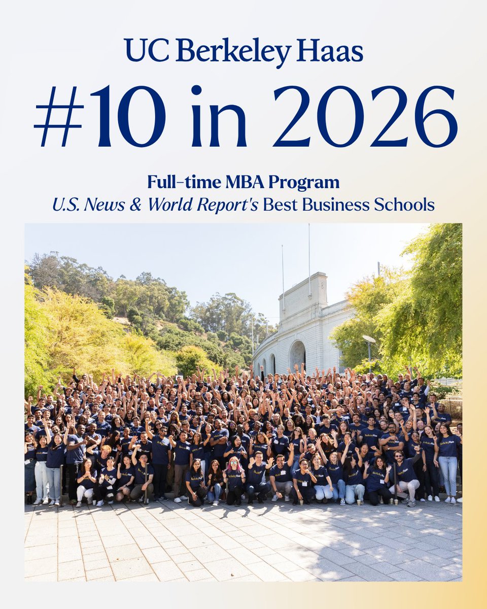 UC Berkeley Haas tweet media