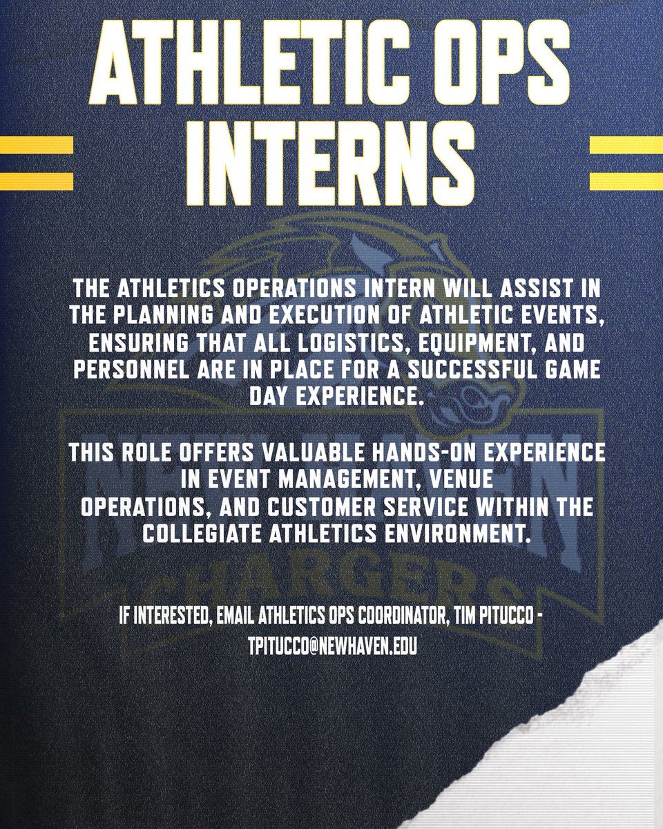 UNewHaven Chargers Athletics tweet media