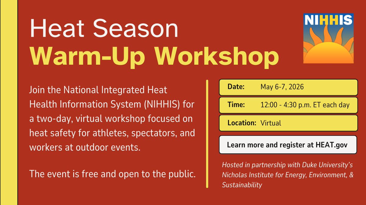 National Integrated Heat Health Information System tweet media