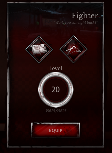 CraxelHigh_BZT's tweet photo. all max level survivor classes, next up, killers. https://t.co/OHG2nFJ5pE