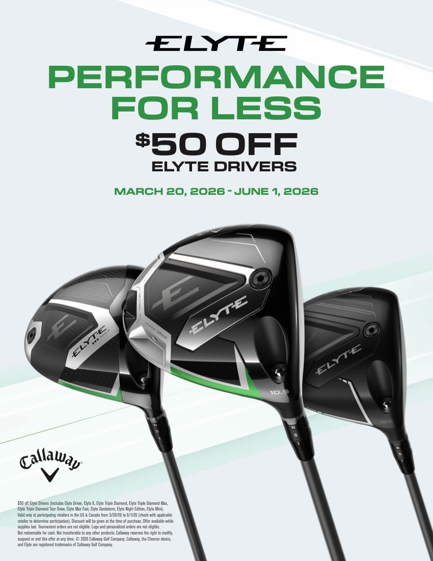 thegolfnutfort's tweet image. 💥 $50 OFF ALERT 💥
The new Callaway Elyte Driver just got even better.

Now just $449.99 ⛳
More speed, forgiveness, and distance—everything you want off the tee.

🔥 Limited-time offer through 6/1/26 — don’t miss it!

#CallawayGolf #ElyteDriver
 #thegolfnut #golffortsmith