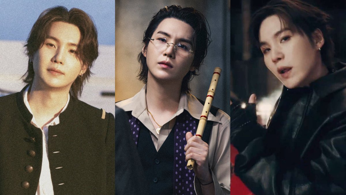 Min Yoongi can literally pull off any role, any concept he nailed it!

sailor SWIM
gangsta 2.0
goth prince Hooligan