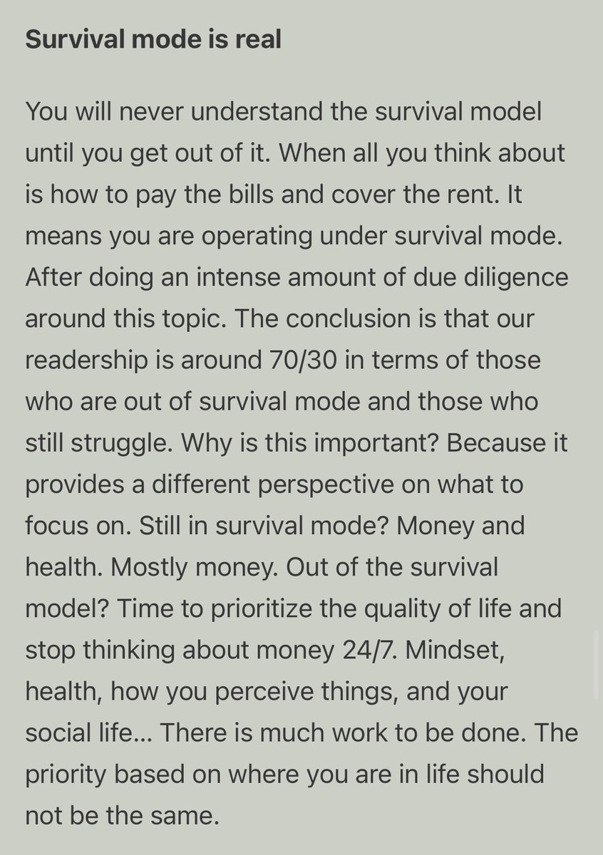 mindblowing how many of the things from this article have turned out to be true and aged well

>careers are zero
>ai + your med results > doctors
>why energy should be your #1 priority
>the internet being dead (how to approach it)
>survival mode and its effect on the people