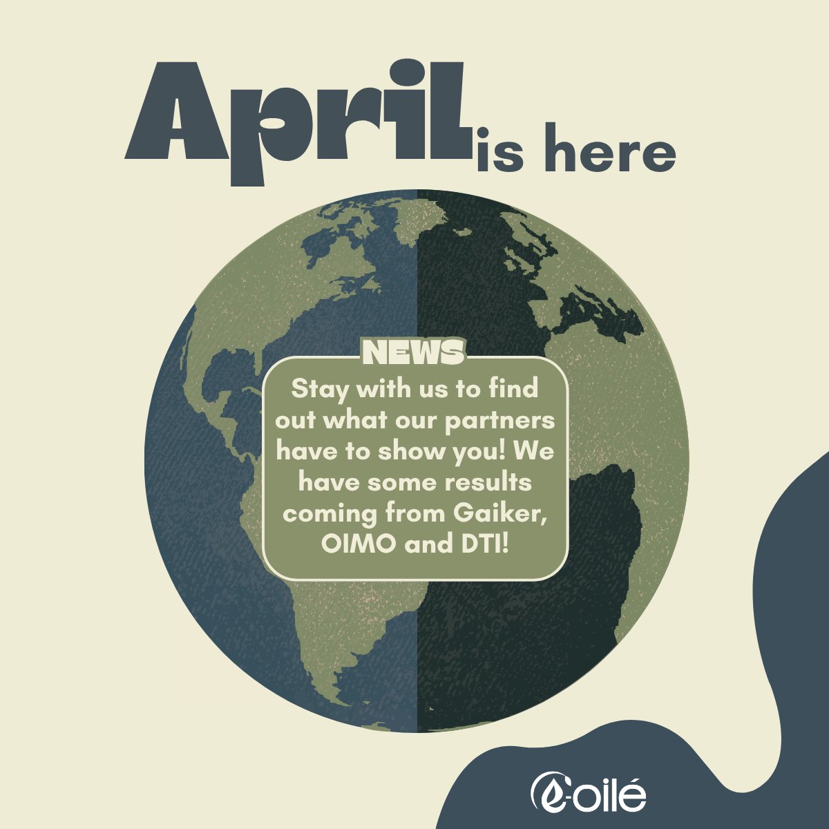 eoile_project's tweet photo. Something is happening in the E-OilÉ labs.

We're not ready to share everything just yet, but April is bringing some news worth waiting for.

Stay tuned.

#EOilE #HorizonEurope #SustainablePackaging https://t.co/42Ebzsy8s1