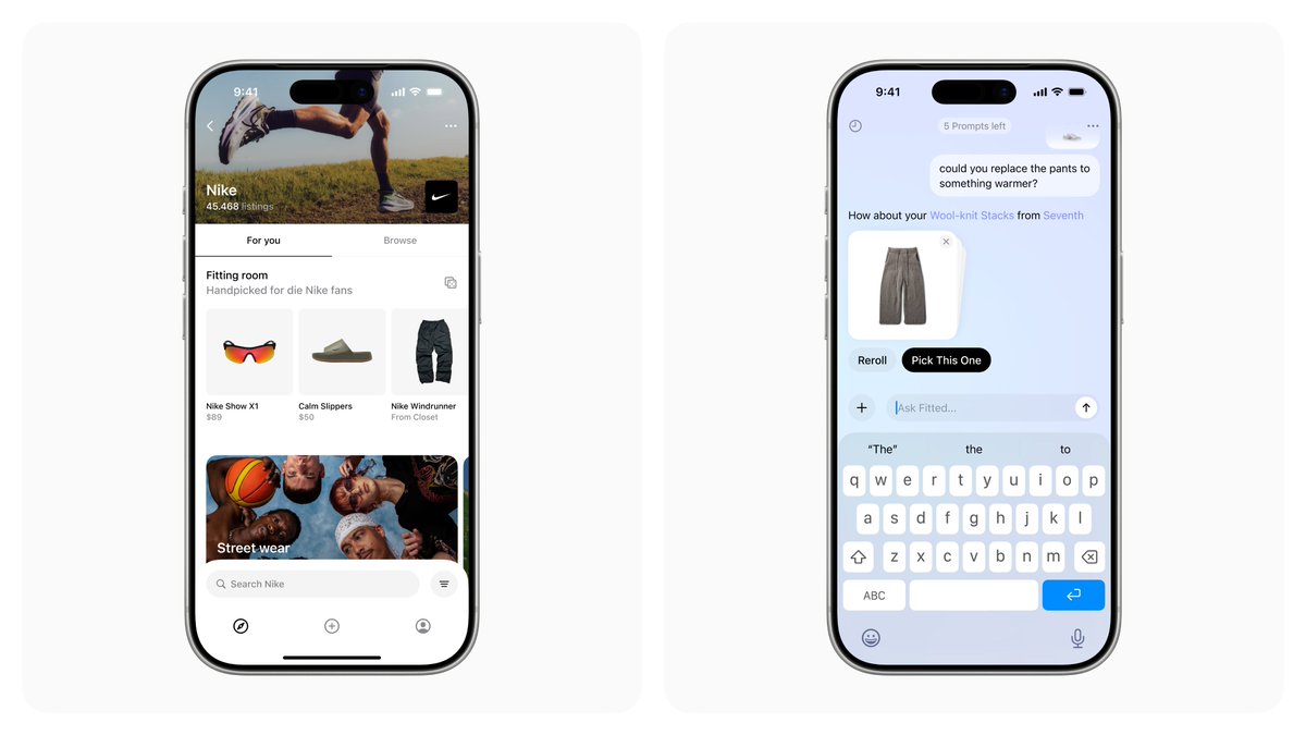 Henorkelmendi's tweet image. we worked with @fittedcloset a year ago redesigning their app (one of my favorite experiences)

till today they've partnered with Poshmark, Whop, Paramount and got featured on Forbes!

600k+ downloads, 3M+ items uploaded

so awesome to see!
download the app, link in the comments