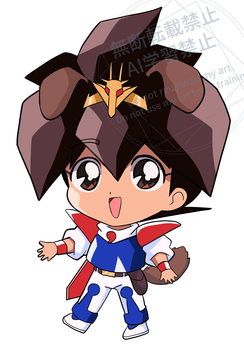 #ミニキャラ
ワタルをミニキャライラストで描いてみましたー💕
犬耳と尻尾もついてきてます💖