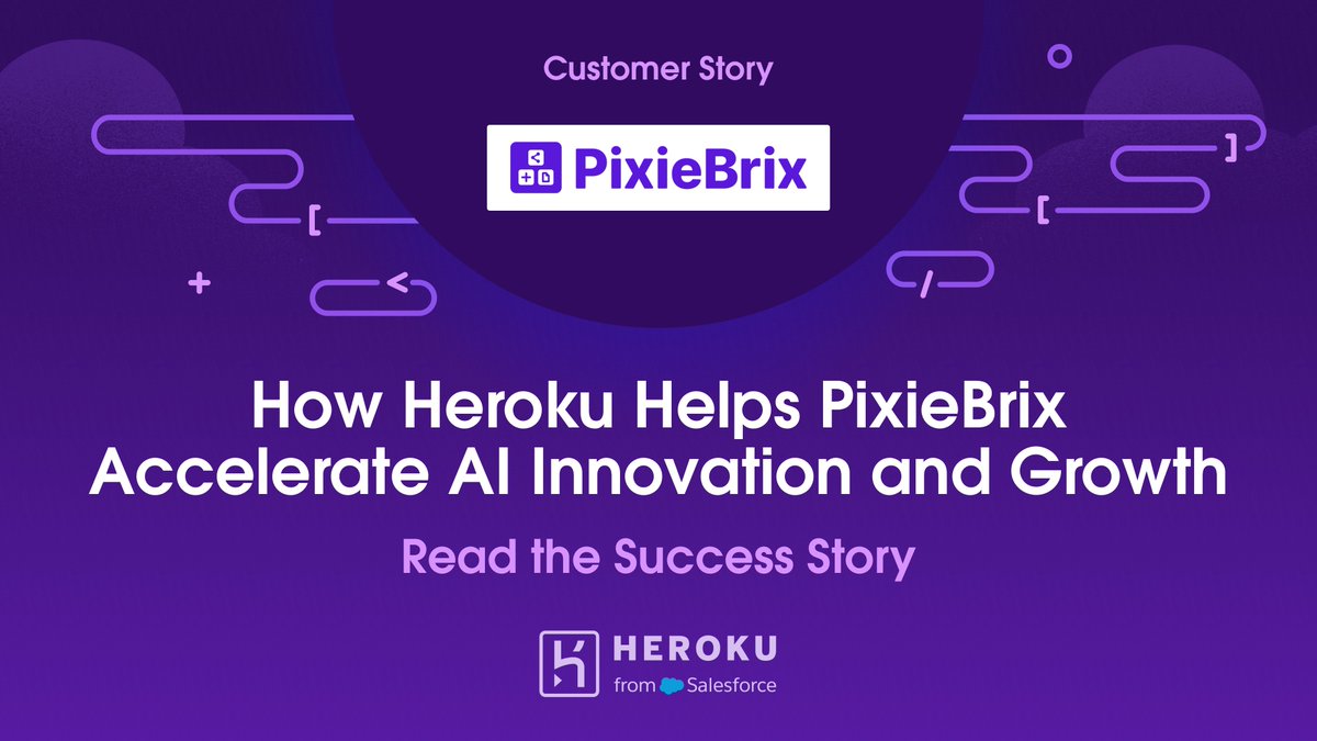 heroku's tweet image. "Heroku has been a force multiplier for our small team." — Johnny Metz, Lead Platform Engineer at @PixieBrix.

Learn how they use Heroku Shield and Postgres to deliver enterprise-grade AI-powered automation with zero-friction ops. 🚀

Details: sforce.co/47MD6VG
#DevOps