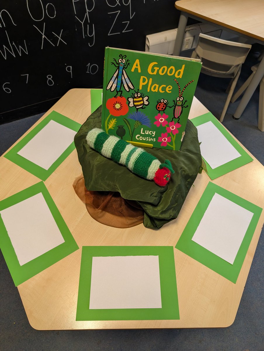 EYRoundhay's tweet image. Summer 1 ready with carefully chosen texts that reflect our language rich environment! Next half term we will be gaining an understanding of the world around us through science 🔍 🌱🐛🦋🪱🐞🐝🪰☀️🌦️🌤️ #eyfs #playislearning