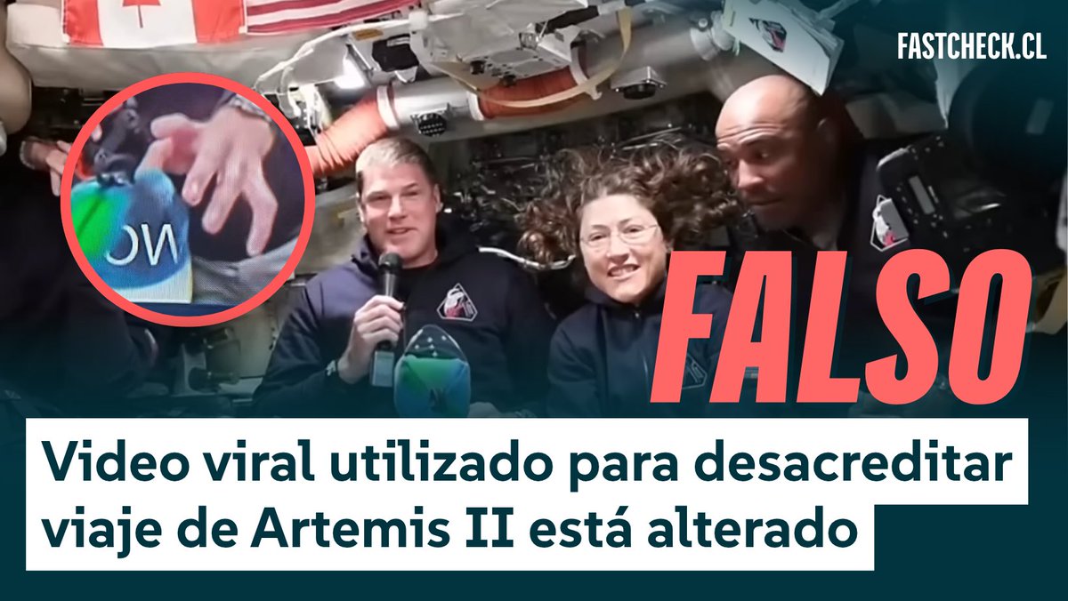 fastcheckcl's tweet image. 🔎 #FactChecking | Un video viral muestra la aparición de letras sobre el muñeco que acompaña a los astronautas de Artemis II, lo que supuestamente evidenciaría un error de “CGI” y que se trataría de un montaje. Fast Check calificó este contenido como ❌#Falso

No te quedes solo