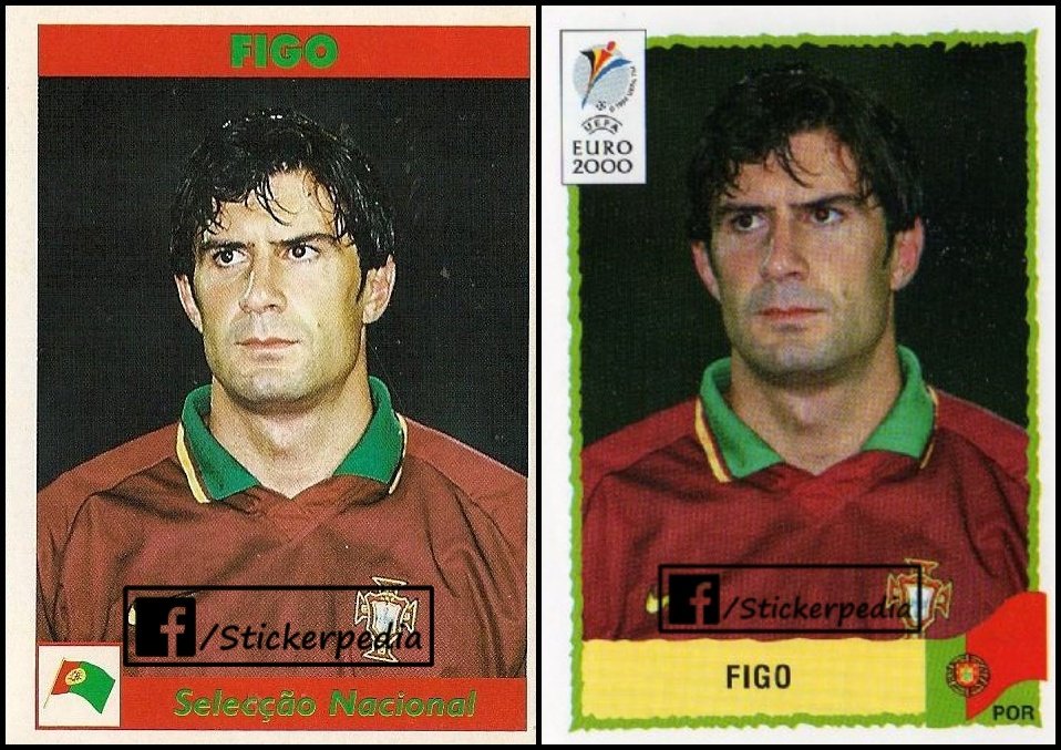 Stickerpedia1's tweet image. Luis Figo
Portugal 1997/98 and EURO 2000

Same picture but two different albums

#panini