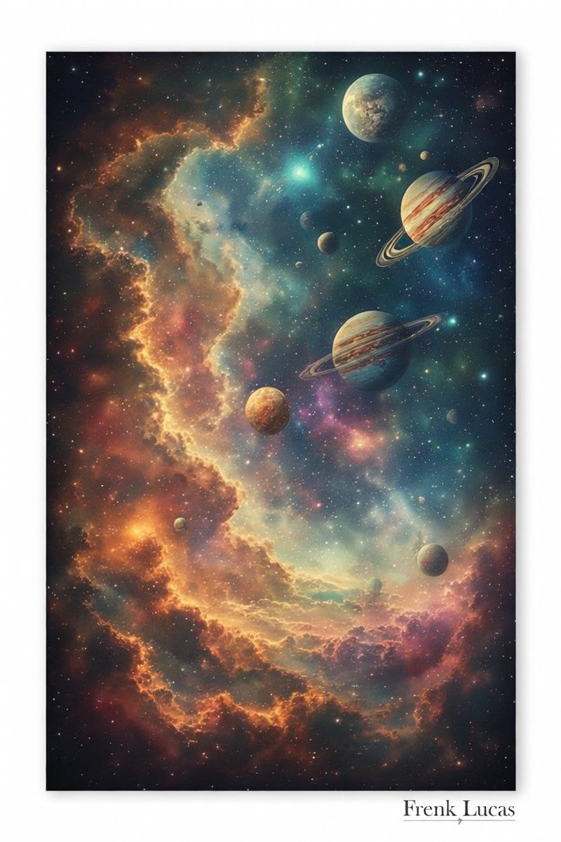21stmillennium's tweet image. Lost in the infinite beauty of the cosmos ✨ 
Planets dancing through vibrant nebulae, 
rings glowing against the endless void. 
Pure cosmic wonder! 🌌🚀
#SpaceArt #CosmicWonder #NebulaDreams #Planetscape #DigitalArt #UniverseVibes #AstronomyLover #SciFiArt