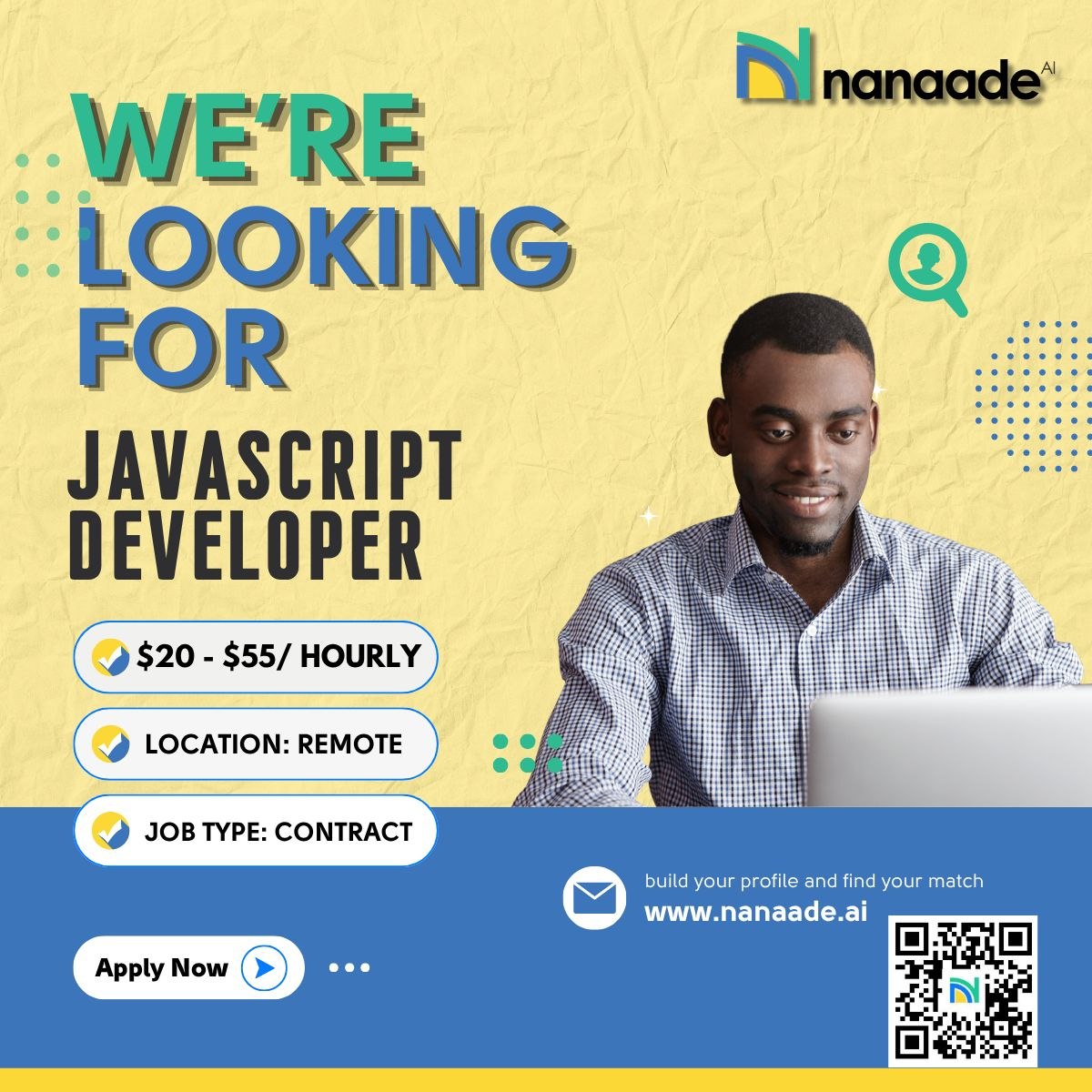 nanaade_AI's tweet photo. 📢 Now Hiring: Remote Telemarketer | $24–$37/hour
Telemarketers play a critical role in today’s business world, they help companies generate leads, drive sales, engage customers, and grow revenue remotely.
💻 We’re Hiring: Software Developer (Remote | Contract | $30–$80/hour)

Software Developers are the backbone of today’s digital economy building the apps, systems, and platforms businesses rely on to operate, scale, and innovate.
💻 Now Hiring: JavaScript Developer (Remote | Contract | $20–$55/hour)
JavaScript Developers power the modern web building responsive websites, web apps, fintech platforms, and digital tools businesses rely on daily.

That’s why demand is rising for these roles, and Nanaade is connecting the right talents to these opportunities faster.
With AI-powered job matching, Nanaade helps:
- Job Seekers get matched to roles that fit their talent and skills faster like these roles.
- Recruiters find qualified, result-driven candidates without wasting time only on Nanaade.
Unlike regular job platforms, Nanaade goes further with CV optimization, interview prep, and skill-based matching, amongst other things, ensuring better hiring outcomes and faster results for job seekers actively job hunting.

🎯 If you are skilled in these regards and are searching for remote opportunities, then these roles are for you!

🎯 If you need skilled, qualified talents that deliver results, then these talents are who you need to hire today on Nanaade!
Apply for these roles here on: https://t.co/9y7Osvk4xI
#NowHiring #TelemarketingRole #RemoteWorkNigeria #SalesCareers #AIHiring #NanaadeAI #JobOpportunities #RecruitmentNigeria #FutureOfWork #RemoteJobsNigeria #TelemarketingJobs #HiringNow #Nanaade #AIRecruitment #WorkFromHome #JobSeekersNigeria #EmployersNigeria #DigitalJobs #SoftwareDeveloper #DigitalCareers #RemoteJobsNigeria #TechJobsNigeria #AIRecruitment #DevelopersNigeria #HRTech #DigitalCareers #SoftwareEngineering #TechCareers #RemoteWorkNigeria #TechCareers #AIHiring #NanaadeAI #DevelopersWanted #JavaScriptDeveloper #JavaScriptJobs #SoftwareDevelopment #NanaadeAI