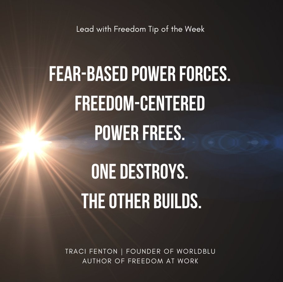 realWorldBlu's tweet photo. Force and power are not the same thing. Fear-based power intimidates. #Freedom-Centered Power inspires. One builds something lasting. The other destroys everything it touches. Which one are you leading with?  Read the story here: https://t.co/euc6vz3Uip https://t.co/nalzdeFWwK