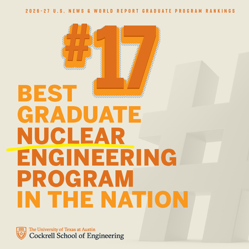 utmechengr's tweet photo. Horns Up on rankings day 🤘

The U.S. News &amp; World Report ranks our graduate mechanical engineering program No. 16, our industrial engineering program No. 22 and our nuclear engineering program No. 17 in the nation. https://t.co/TktjX4WQ8r