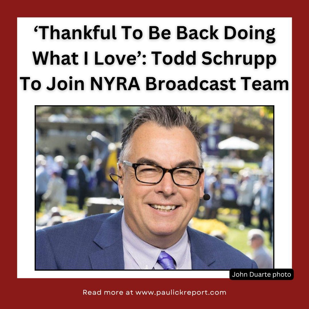 paulickreport's tweet photo. Longtime TVG/FanDuel TV host will begin work on free-lance basis and hopes NYRA’s possible expansion of its horse racing coverage on FOX Sports will provide further opportunities.

Read more: https://t.co/tExAFlyaOD https://t.co/s4OKPlxJH5