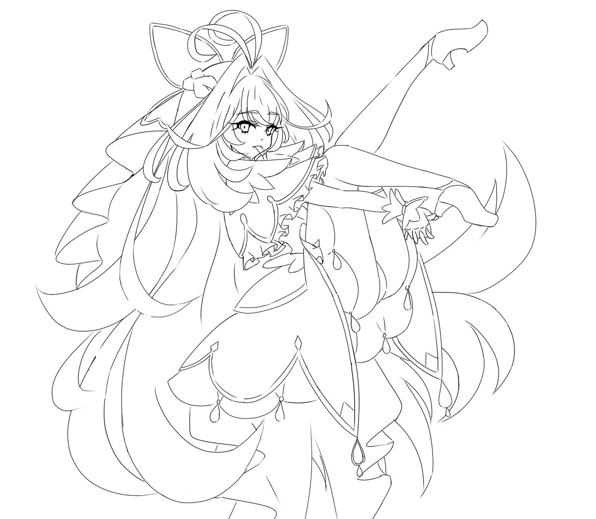 CookieYomenai's tweet photo. Cure Arcana Shadow WIP https://t.co/kwTE74vMJr
