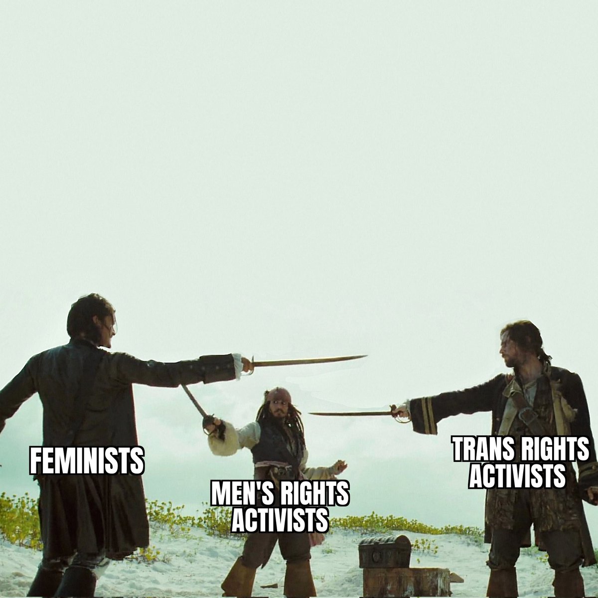 itachi_senpai1's tweet image. Is this the utopia all MRAs dreamt of?

A society where Trans Rights Activists demand #GenderNeutralLaws and Feminists oppose Transgenders while Men sit and enjoy the circus with Popcorn?