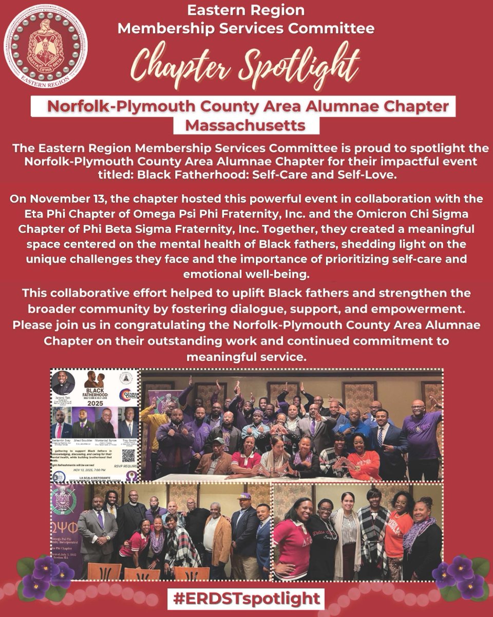 easternregdst's tweet photo. The Eastern Region Membership Services Committee spotlights the Norfolk-Plymouth County Area Alumnae Chapter and @mubetadst! Join us in celebrating community uplift and empowerment in The East! ✨ https://t.co/Js40m2YjuX