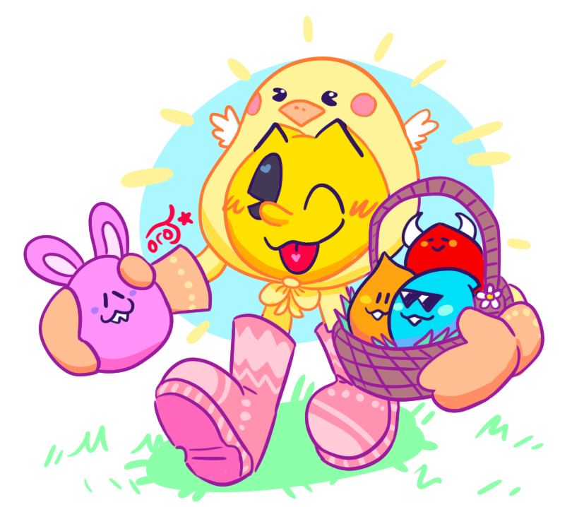 oro_junestar's tweet image. late easter drawiing hello! ^w^ #pacman