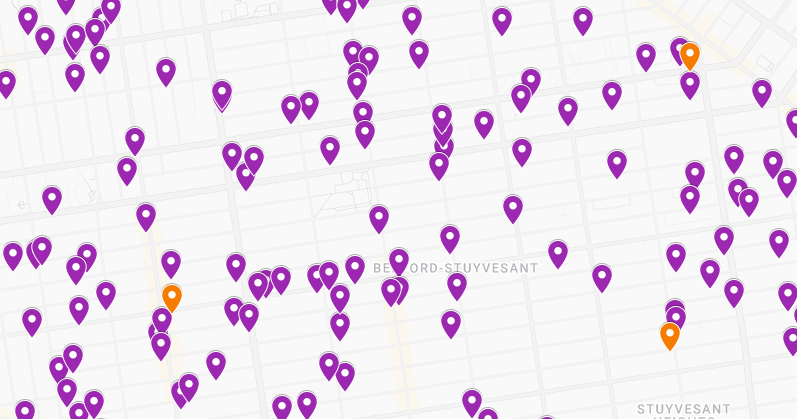 The proposed buffer zone policy doesn't make any sense. Some NYC blocks have so many religious institutions + repro facilities that you would effectively ban protest. 

In this moment of rising fascism, seems like a bad idea. google.com/maps/d/u/0/vie…