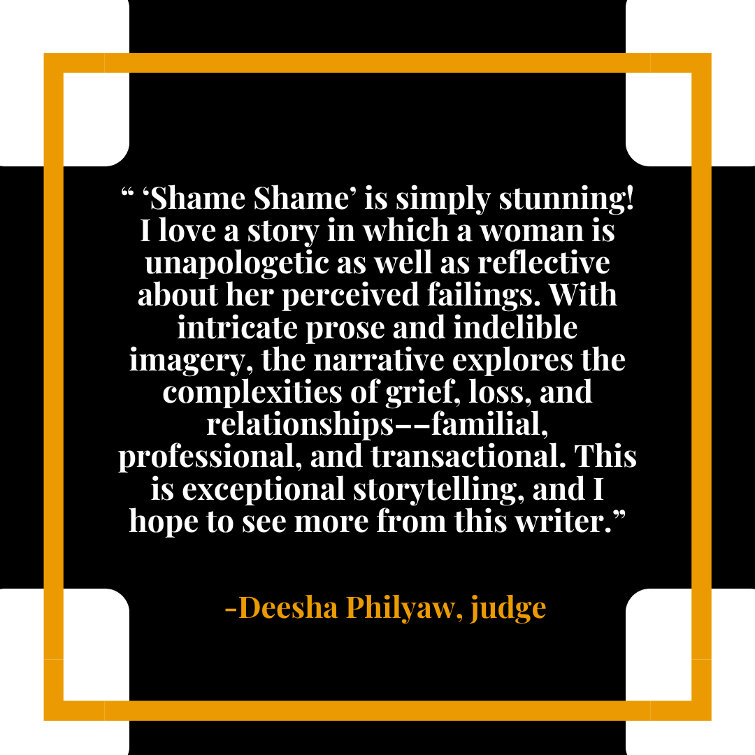 StoryLitMag's tweet photo. We are proud to announce the winner of our 7th annual Story Foundation Prize. Our judge, Deesha Philyaw, has selected “Shame Shame” by Reema Rao. Her story will be featured in our summer 2026 issue, which will be released in July.

Congratulations to Reema and our finalists! https://t.co/fp8zoKNwor