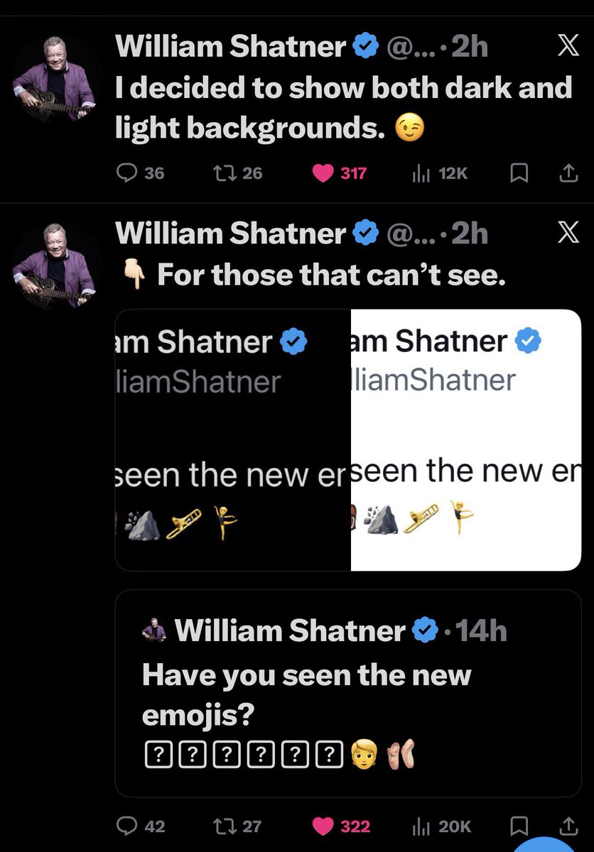 Shatner is giving the final signal…