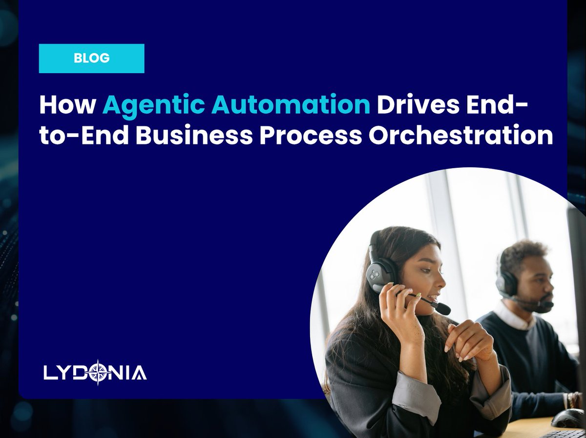 Modern enterprises face a new challenge: orchestrating automation end-to-end.

Agentic Automation goes beyond #RPA &amp; Intelligent #Automation to turn fragmented workflows into seamless, efficient processes.

Read more: hubs.ly/Q049TrZr0

#AgenticAI #GoLydo #BringingAIToLife