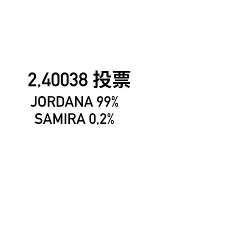 cfartistas_'s tweet photo. 🚨 在中国，Jordana 已经以 99% ❌ 的票数被淘汰，Samira 是得票最少的人。🇨🇳 https://t.co/7xc2I3lIKi