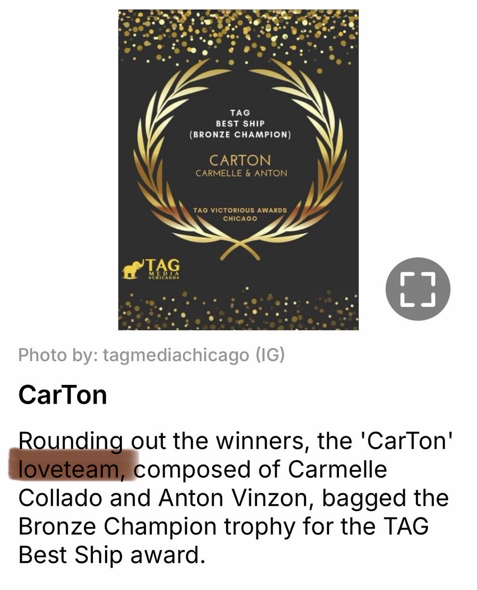 No hate intended, just sharing an observation — out of all the winning ships, #CarTon was the only one GMA labeled as a “loveteam.” An interesting choice of words. 😭🤎🥹

#CarmelleCollado #AntonVinzon