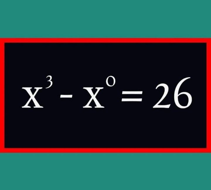 X = ?