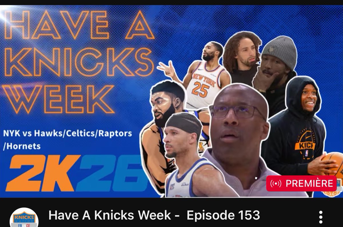 KnicksNationFr's tweet image. Chaud pour la fin de la régulière ? Chaud pour les playoffs ? 

📺 youtu.be/-m6HdwkKvTI

#HaveAKnicksWeek #KNFTV #ToBeContinued