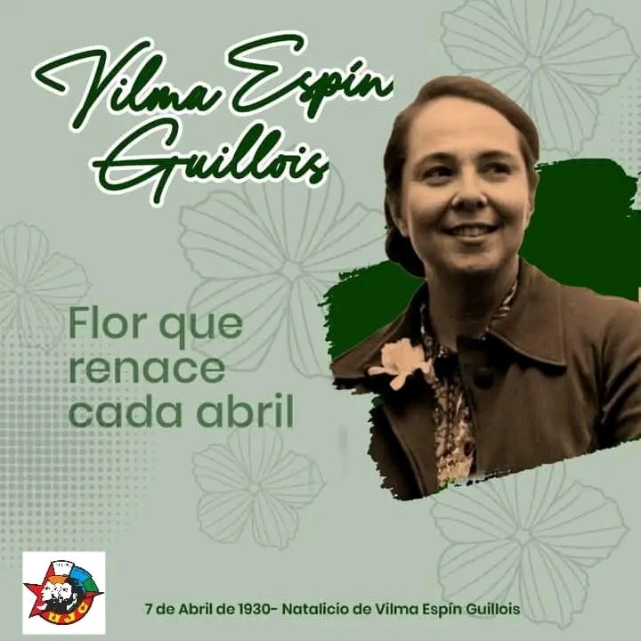 Recordamos con  orgullo y compromiso a Vilma Espín Guillois, mujer valiente, alma inquebrantable y corazón inmenso. En el aniversario 96 de su natalicio, su ejemplo sigue vivo, iluminando la ruta de la Revolución que tanto amó.  #VilmaVive
#ArtemisaJuntosSomosMàs
<a href="/EduArtemisa/">DPEArtemisa</a>