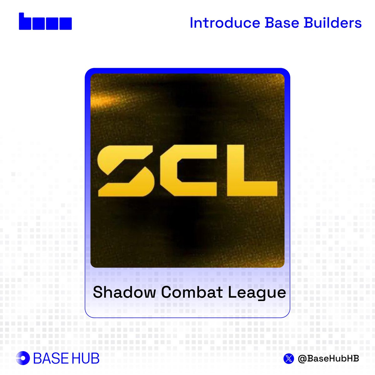 Introduce Base Builders: <a href="/shadowcleague/">Shadow Combat League</a>

Shadow Combat League is the first combat robotics league built natively on Base where real skill meets real steel, it brings mainstream entertainment to web3 by letting humans control actual fighting robots in the ring.

Why it stands out: