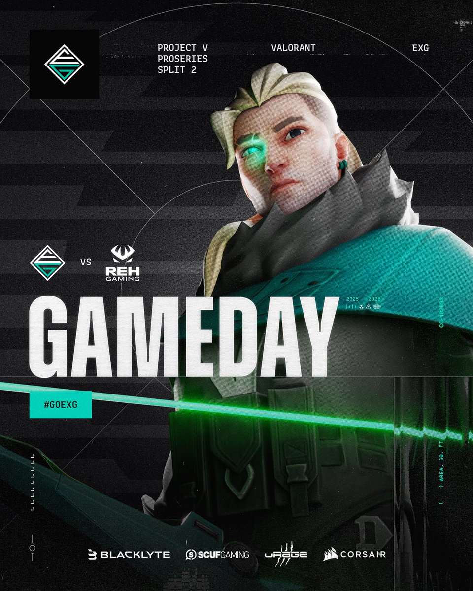 ExceptionalGM's tweet image. Matchday 🔥 

We are playing today in the @projectvgg 
#PROSERIES Split 2

🕖 20:00 CEST
🆚 @REHGaming 

@NexVLRNT 
@markesw0w 
@pacoVLR 
@rossuk_ 
@ItsSm1le 
@soon_vlr 

💼 Manager: @a1ex006 

#Valorant | #esport | #goEXG 👊🏼💚