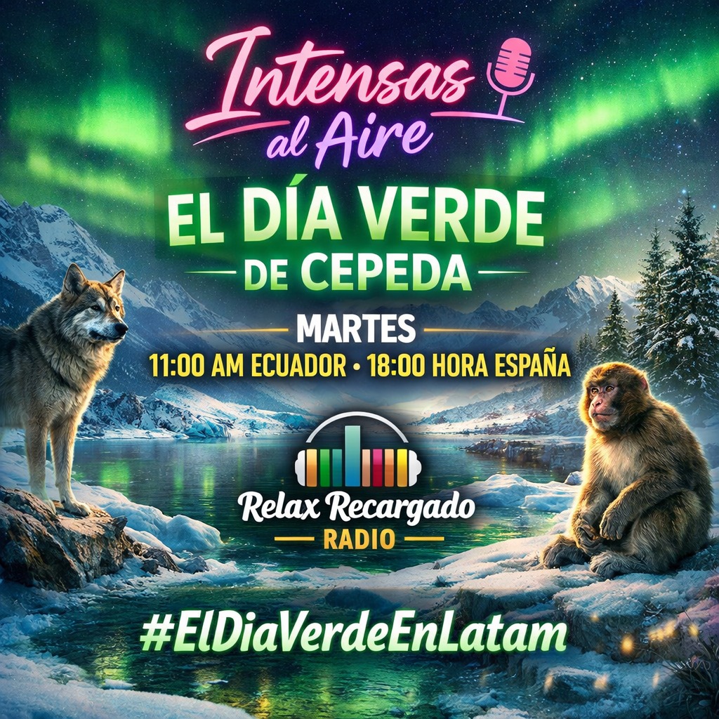 #ElDíaVerde Temazo!??
🎶🎶🎶🎶 

#EldiaVerdeEnLatam
#IntensasAlAire 
<a href="/relaxrecargado/">Relax Recargado Radio</a>
