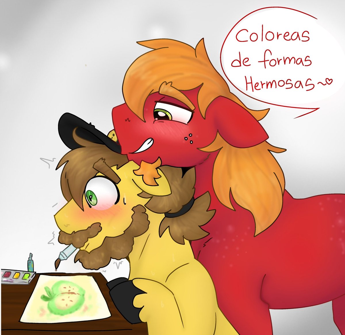 A little gift for <a href="/YellowArtPone/">YellowArtPone🎬✏️</a>  💖✨
Big Mac 🍏 will always be a cute, quiet, kind, handsome, and hardworking stallion. Anyone who loves a Big Macintosh is welcome! 💖