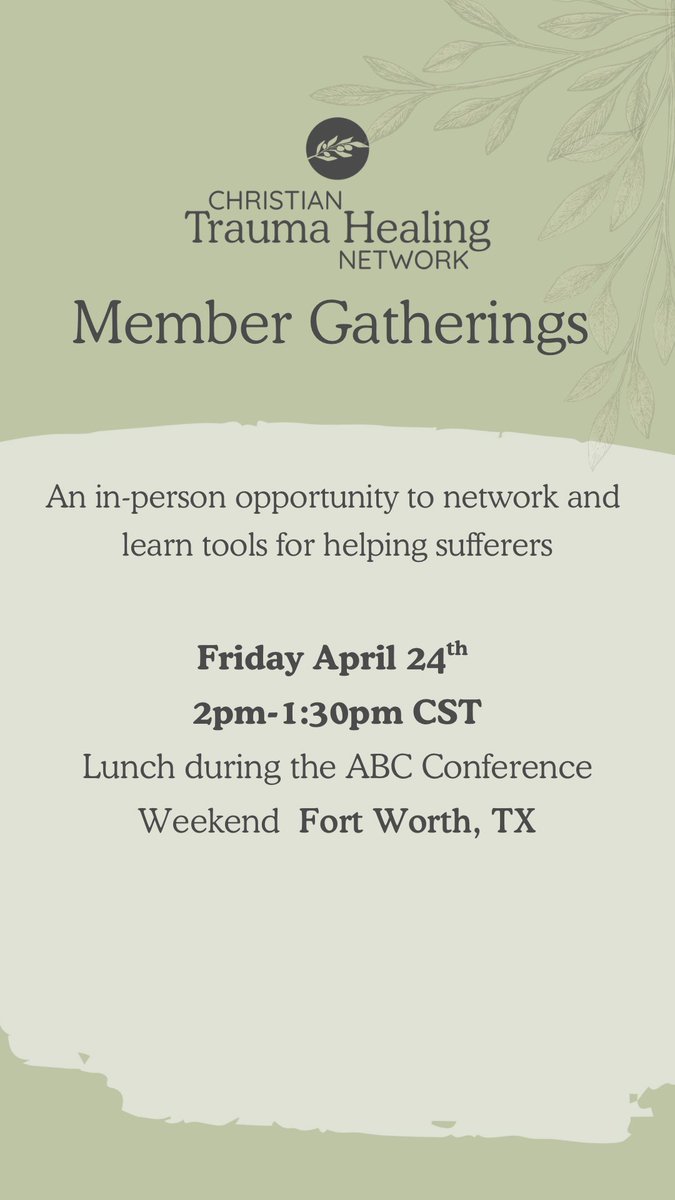 Christian Trauma Healing Network tweet media