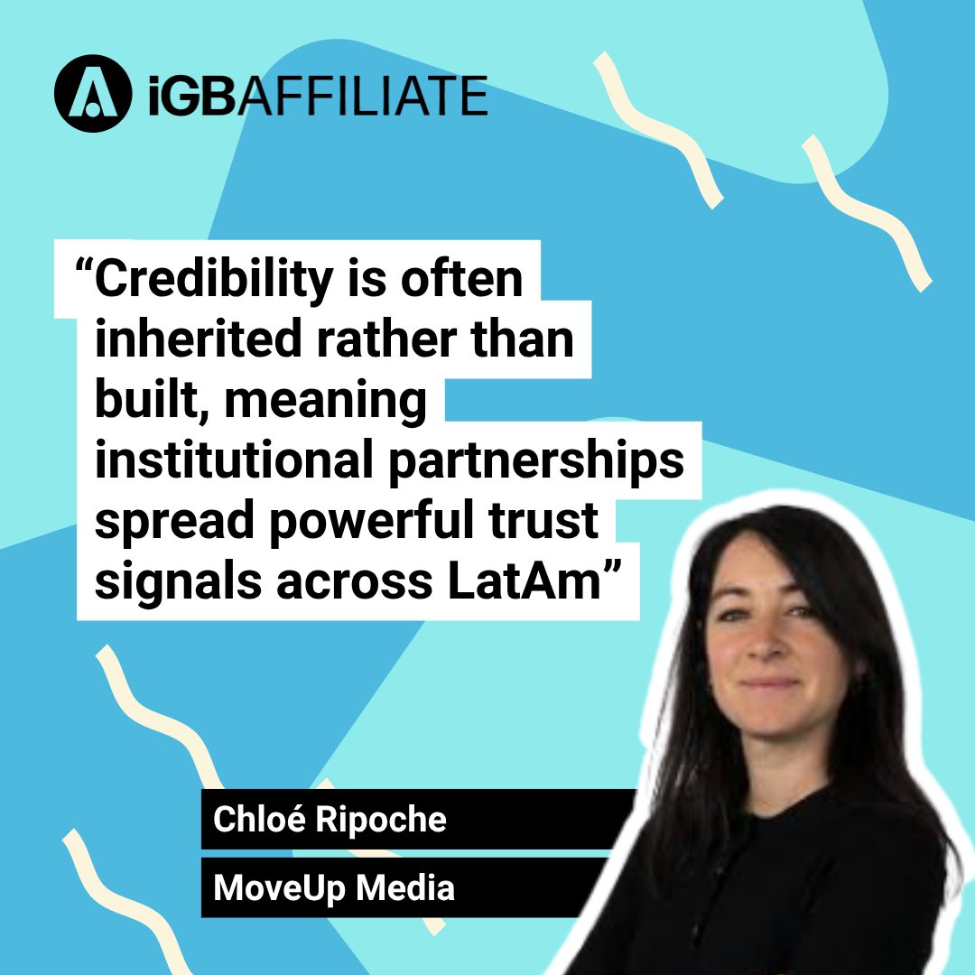 iGBAffiliate's tweet photo. In LatAm, sponsorships must go beyond traffic to ecosystem-building partnerships. Chloé Ripoche, head of betting products at MoveUp Media, shares how local alignment drives trust and long-term engagement. 👉 Read more: https://t.co/3Z81u9QktW https://t.co/48XrmSIhfQ