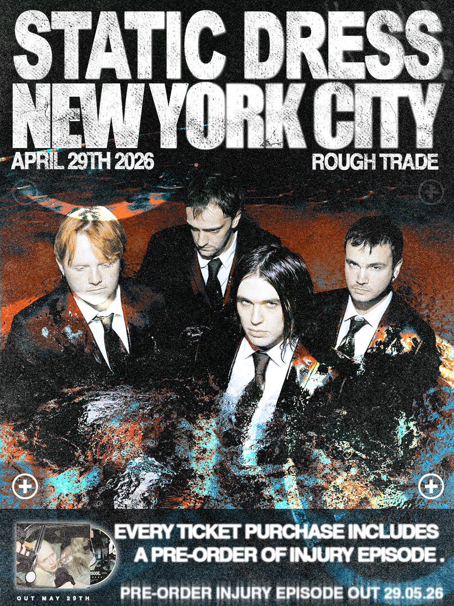 staticdress's tweet photo. two intimate shows NYC &amp; LA…

each ticket includes first pressing of Injury Episode on vinyl or cd.

limited units and spaces. https://t.co/MW0e0mHKnV