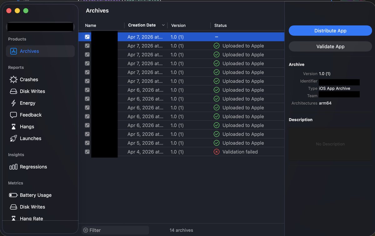 ymkloud's tweet photo. I'm building an iOS app and testing with TestFlight is disruptive and a waste of time. Is this normal? Am I doing this right or is there a better alternative? https://t.co/EdVJ3S2ER6