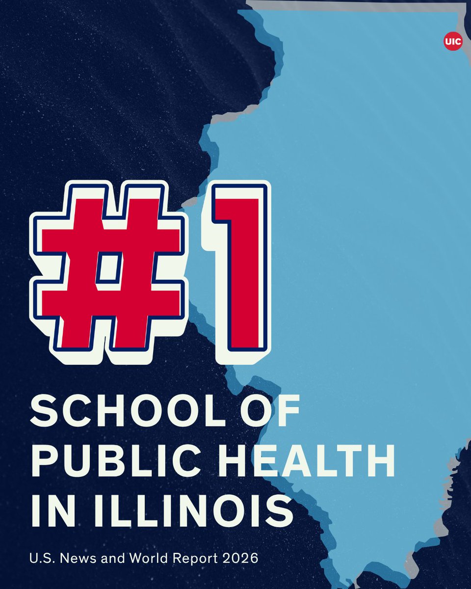 uicpublichealth's tweet image. This #NationalPublicHealthWeek, we are proud to be the #1 school or program of public health in #Illinois.

@usnews once again places UIC SPH among the top 10% of all schools of public health nationally.  

Find all the @thisisUIC  rankings here: bit.ly/3PMcrSR